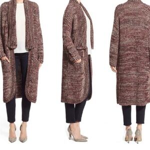 Sam Edelman Women's Marled Open-Front Cardigan Sweater AM